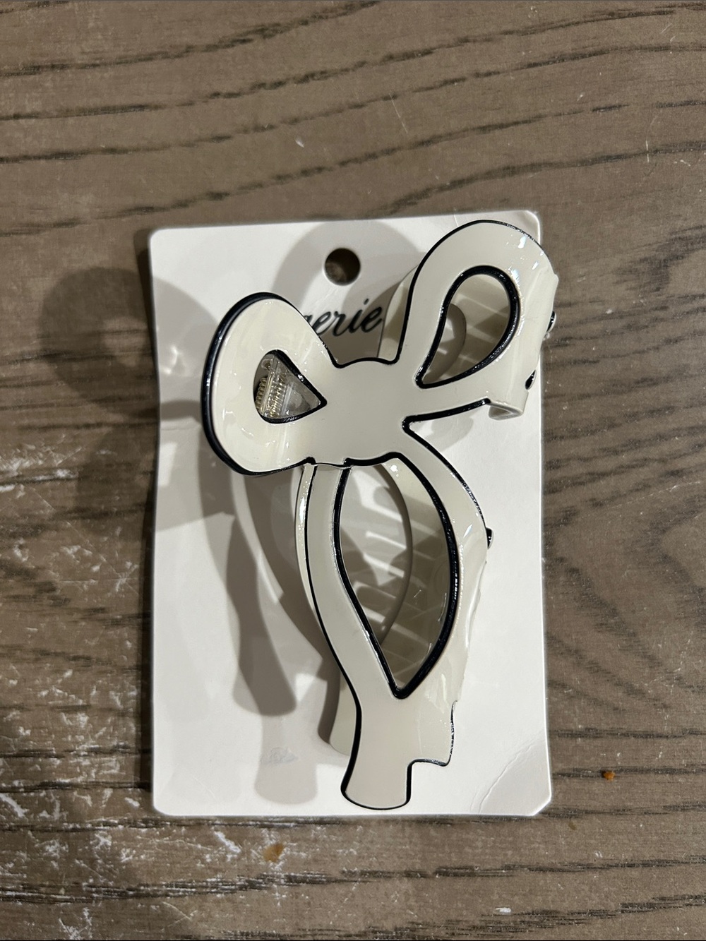 Ivory Bow Hair Clip